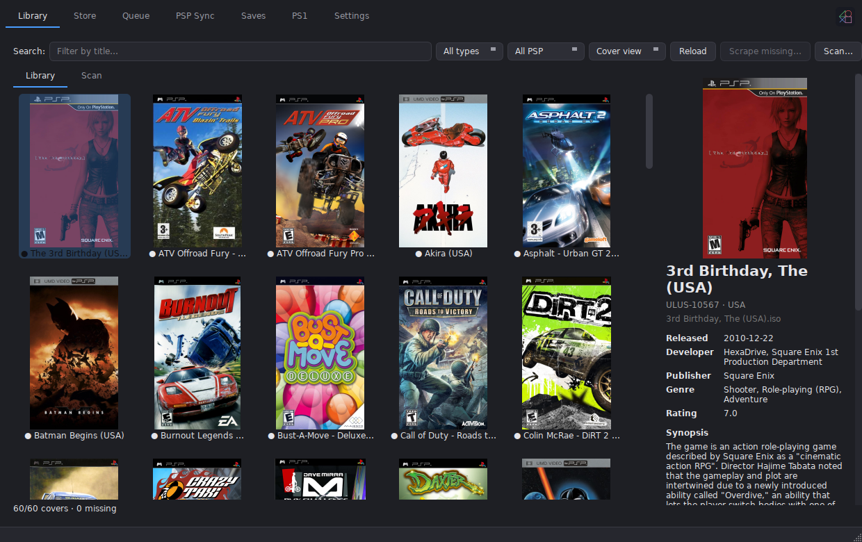 PSP Preservation Tool